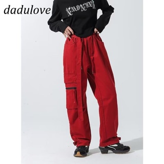 DaDulove💕 New American Ins High Street Hip-hop Overalls Small Crowd High Waist Wide Leg Pants Large Size Trousers