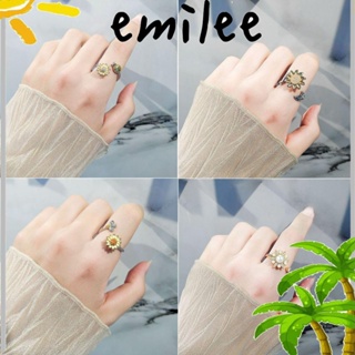 EMILEE แหวนนิ้วมือ รูปดอกทานตะวัน ป้องกันความเครียด สามารถปรับได้
