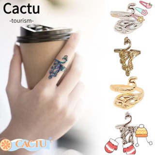 Cactu ห่วงตะขอถักโครเชต์ ผ้าวูล ถักนิตติ้ง ปรับได้ หลายสไตล์