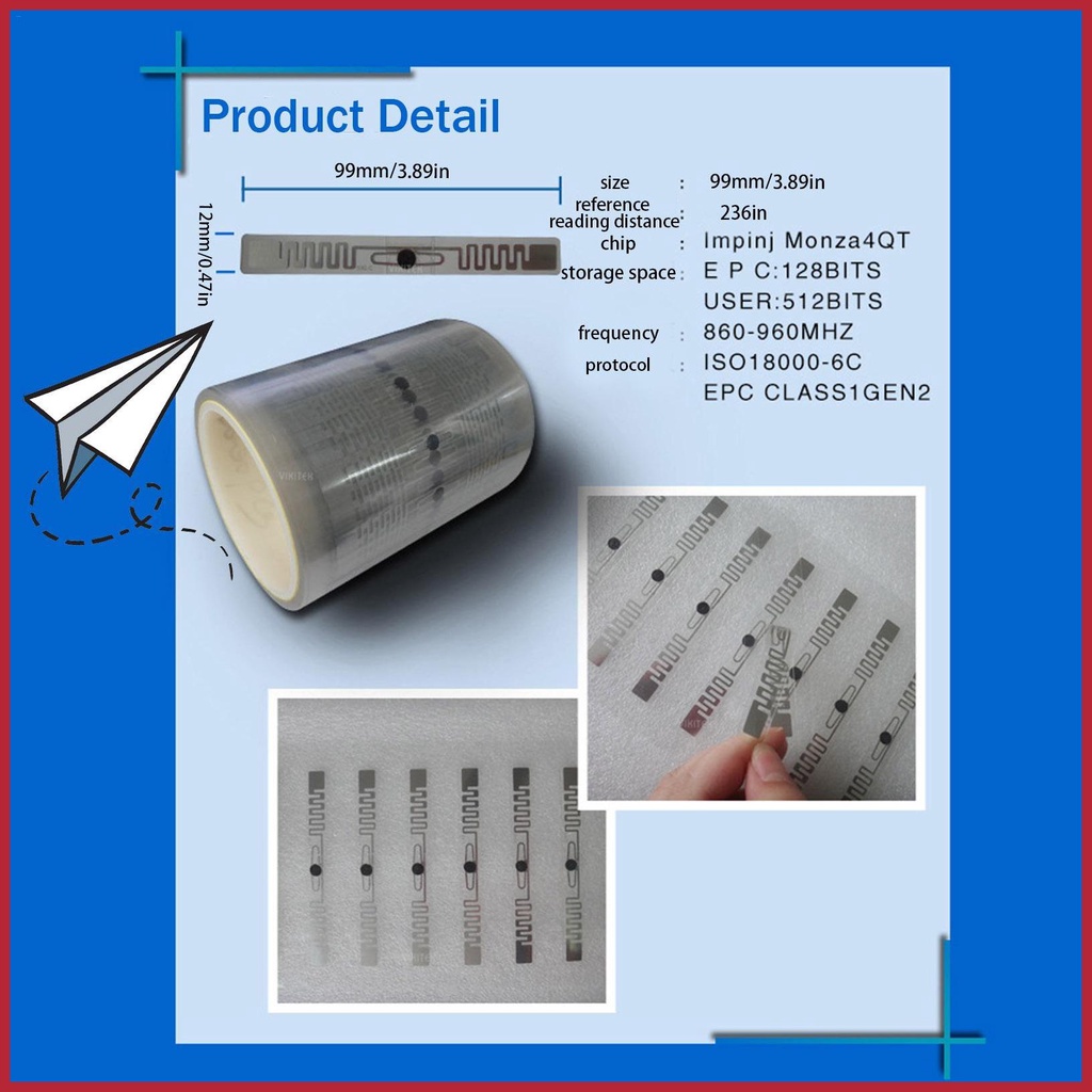 สติกเกอร์ติดไฟหน้ารถยนต์-rfid-tag-uhf-epc-6c-915mhz-868mhz-m4qt-กันน้ํา