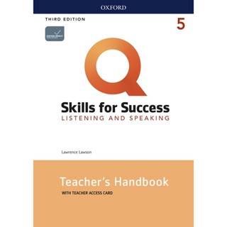 Bundanjai (หนังสือเรียนภาษาอังกฤษ Oxford) Q : Skills for Success 3rd ED 5 : Listening and Speaking Teachers Handbook