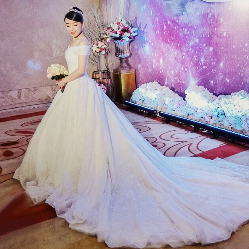 ชุดเดรสแต่งงาน-เปิดไหล่ข้างเดียว-หรูหรา-สไตล์เรียบง่าย-สําหรับผู้หญิง-2023
