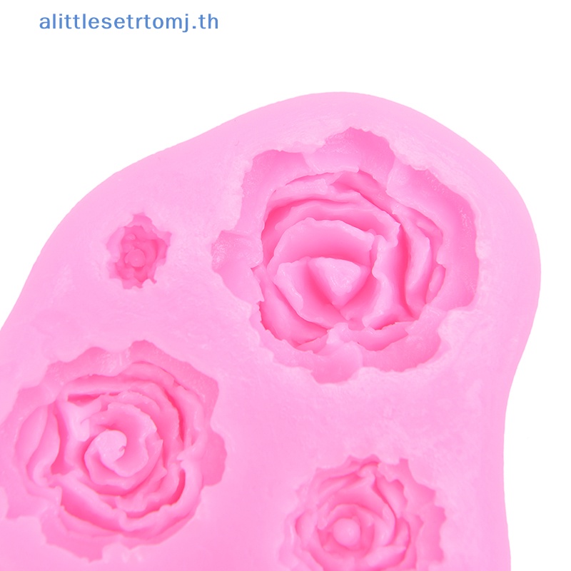 alittlese-แม่พิมพ์ซิลิกาเจล-รูปดอกกุหลาบ-สําหรับทําเค้กช็อคโกแลต-เบเกอรี่-th