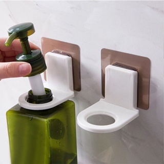 Spot second hair# wall-mounted toilet bottle mouth hook punch-free shampoo shower rack hospital household hand sanitizer hanger 8.cc