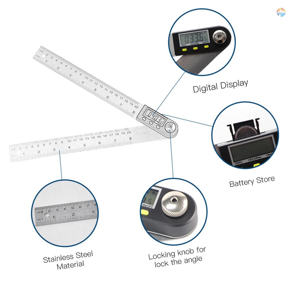 fash-ไม้บรรทัดวัดมุม-หน้าจอดิจิตอล-lcd-360-องศา-อเนกประสงค์-เครื่องมือวัดโปรแทรกเตอร์-goniometer-อิเล็กทรอนิกส์-สเตนเลส-พร้อมฟังก์ชั่น-hold-and-zeroing