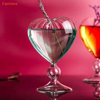 Families&gt; แก้วน้ํา รูปหัวใจน่ารัก พร้อมหลอดดูด สําหรับใส่เครื่องดื่ม ไวน์ น้ําผลไม้ 1 ชิ้น