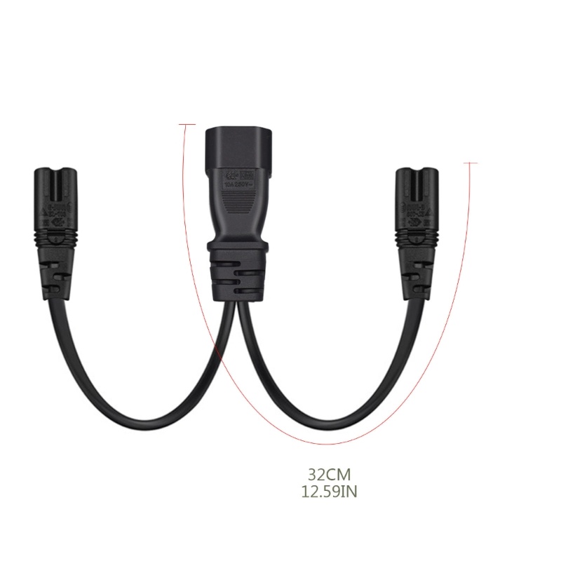 bt-iec-c14-สายเคเบิลต่อขยาย-ปลั๊กตัวผู้-3pin-iec320-c14-เป็น-iec320-c7-c7