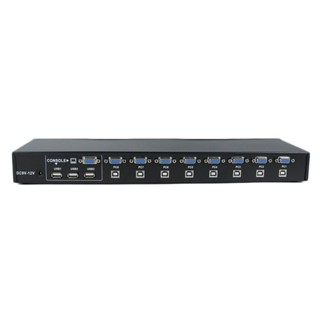 กล่องสวิตช์ภายนอก 8 พอร์ต USB 2.0 KVM รองรับ 1920x1440