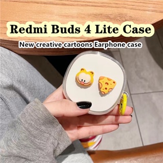【พร้อมส่ง】เคสหูฟัง แบบนิ่ม ลายการ์ตูนหมี และกระต่าย สําหรับ Redmi Buds 4 Lite Redmi Buds 4 Lite