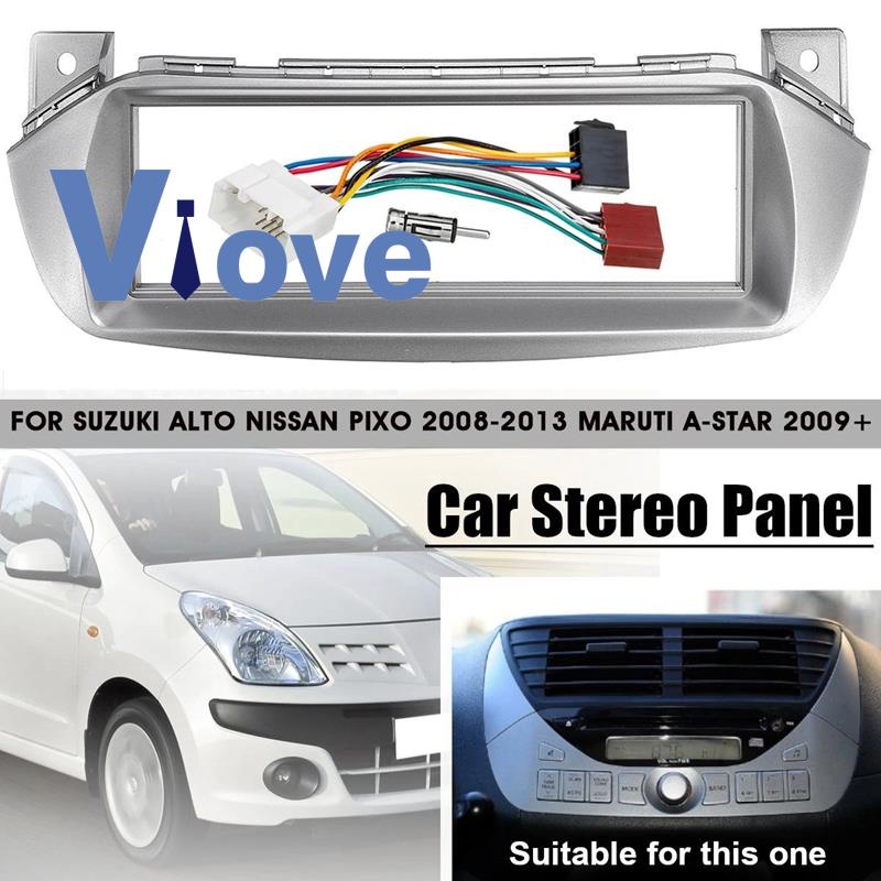 กรอบแผงวิทยุรถยนต์-cd-dvd-พร้อมอะแดปเตอร์-สําหรับ-suzuki-alto-nissan-pixo-marati-a-star