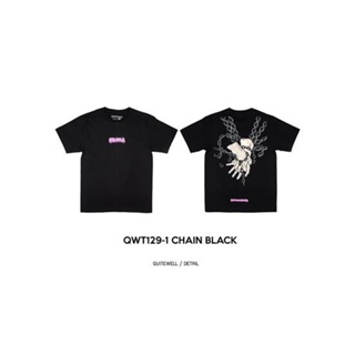 QWT129-1 CHAIN BLACK TEE