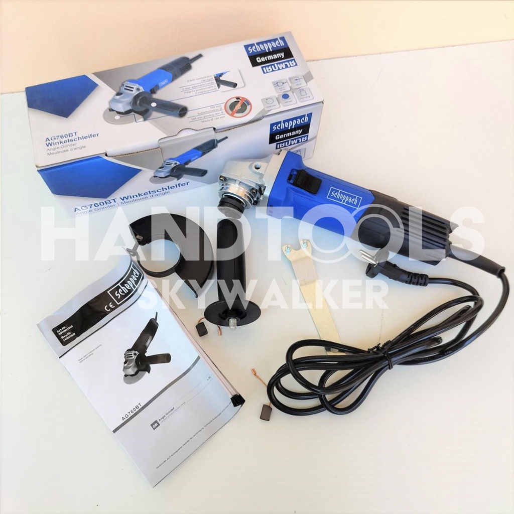 SCHEPPACH เครื่องเจียร์ รุ่น AG760BT 760วัตต์ 220V ขนาด 4นิ้ว M10 ...