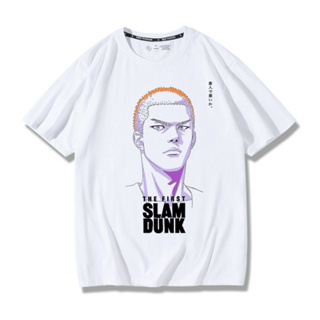 2023New mens tshirt Slam Dunk movie joint couple short-sleeved T-shirt Sakuragi Hanamichi Rukawa Maple couple outfit