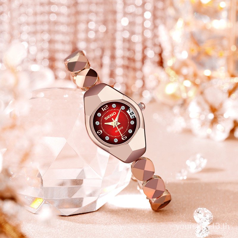 seno-watch-กล่องของขวัญ-s044-นาฬิกาข้อมือควอทซ์-เหล็กทังสเตน-กันน้ํา-สําหรับผู้หญิง