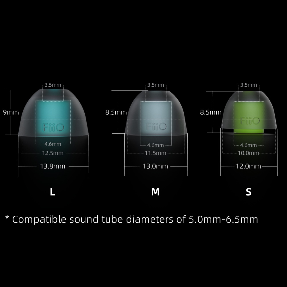 fiio-hs18-จุกหูฟังซิลิโคน-หนา-0-4-มม-6-คู่-สําหรับหูฟัง-fh7s-fh7-fd5-fh9