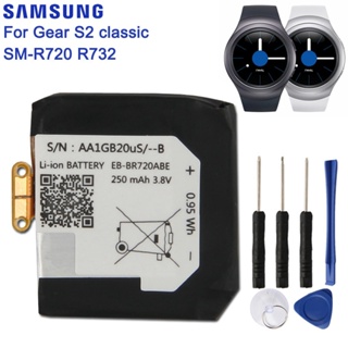 SAMSUNGแบตเตอรี่ทดแทนEB-BR720ABEสำหรับSamsungเกียร์S2 คลาสสิกSM-R720 R720 R732 สมาร์ทนาฬิกา 250MAh