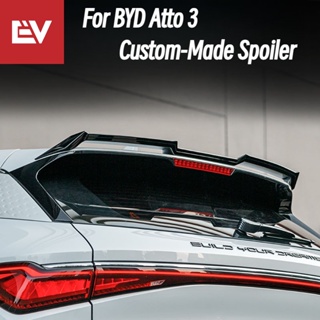 For BYD ATTO 3 สปอยเลอร์คาร์บอนไฟเบอร์ สีดํา