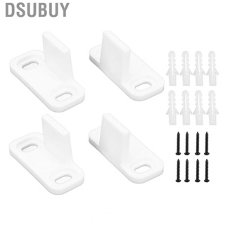 Dsubuy 2Set Barn Door Stopper Carbon Steel Plastic White Hardware Acc Fit