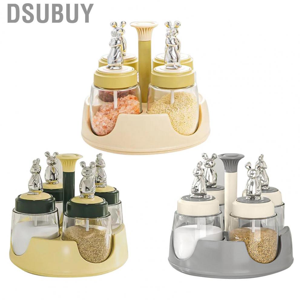 Dsubuy Countertop Spice Rack Rotating Storage Function for Restaurant ...