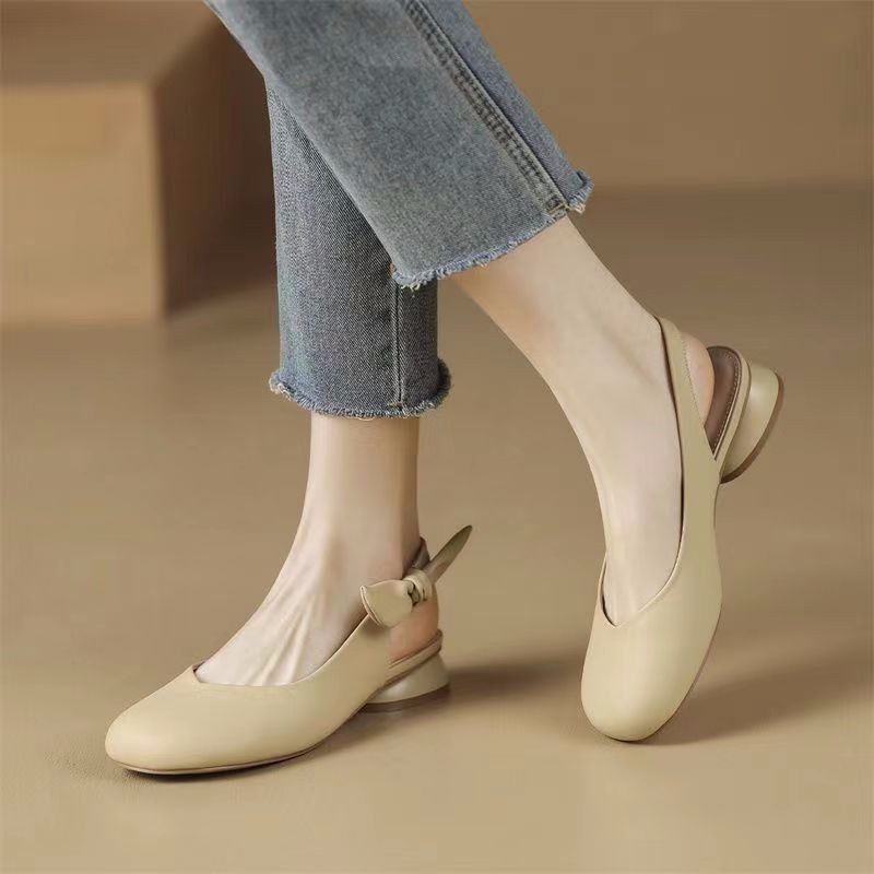 รองเท้าแตะ-ส้นเตี้ย-หัวกลม-ประดับโบว์-แฟชั่นฤดูร้อน-สไตล์เกาหลี-สําหรับผู้หญิง-2023