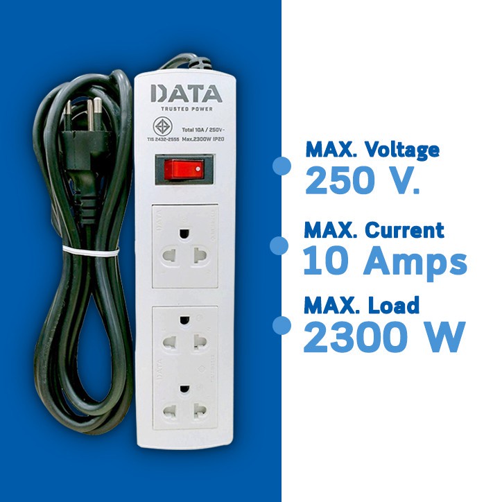 ออกใบกำกับภาษีได้-data-ปลั๊กไฟ-3-ช่อง-มอก-166-2549-ปลั๊กไฟยาว-3-เมตร-ปลั๊ก-สาย100-ทองแดง-ปลั๊กพ่วง-วัสดุทนไฟ