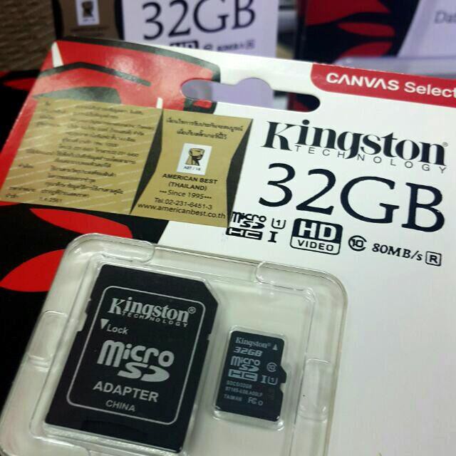 kingston-memory-card-micro-sdhc-32-gb-class10-คิงส์ตัน-เมมโมรี่การ์ด-sd-card-รับประกันของแท้