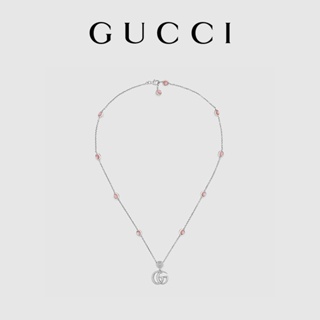 [พร้อมส่ง] Gucci GUCCI สร้อยคอเงิน ประดับไข่มุก