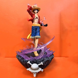 [New product in stock] Hot Blood Lu Fei one piece QG super large grass three combat power scene special effects Liu Ying Lu Fei hand-made decoration model TYME