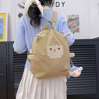 Camidy กระเป๋าเป้สาวหวานน่ารักน่ารักในการ์ตูนญี่ปุ่นกระเป๋านักเรียนแฟชั่นลูกแกะ