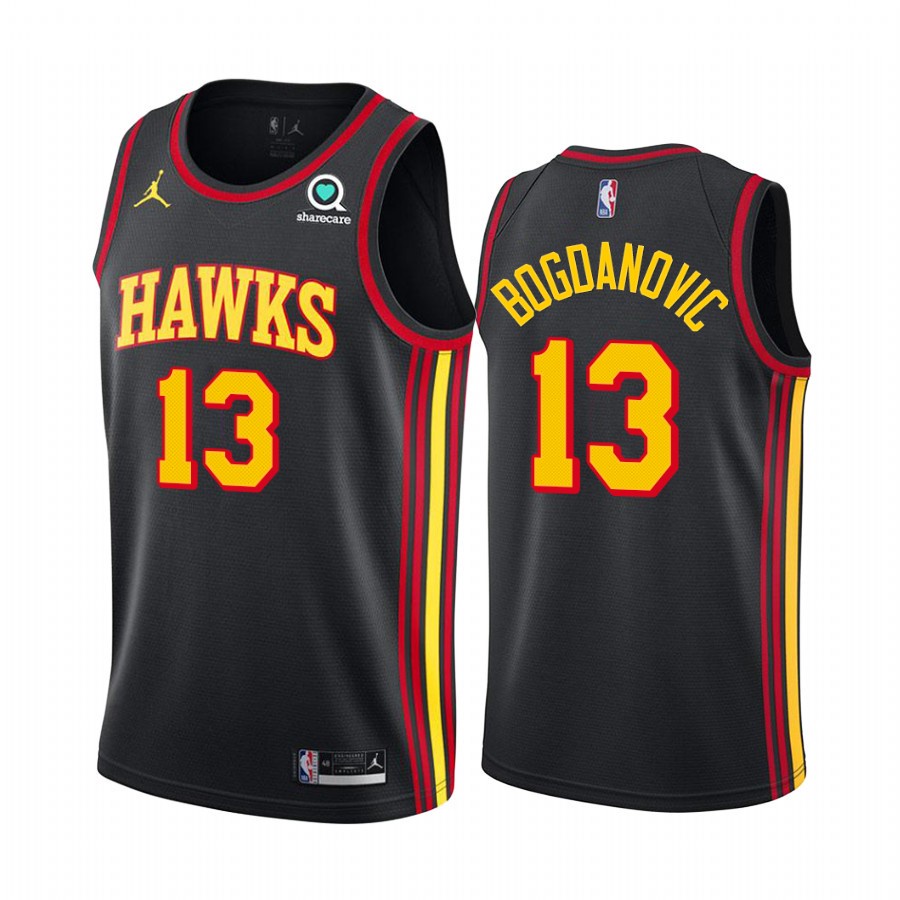 nba-atlanta-hawks-13-เสื้อยืดกีฬาบาสเก็ตบอล-แขนสั้น-ลาย-bogdan-bogdanovic-สําหรับผู้ชาย