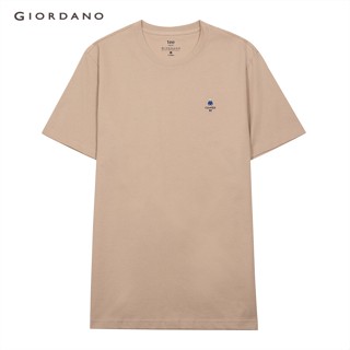 คำแนะนำยอดนิยม New👕GIORDANO เสื้อยืดผู้ชาย คอกลม - Mens Classic Man Tees 01022201