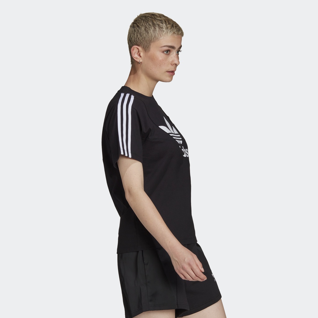 adidas-ไลฟ์สไตล์-เสื้อยืด-adicolor-split-trefoil-ผู้หญิง-สีดำ-hc7039