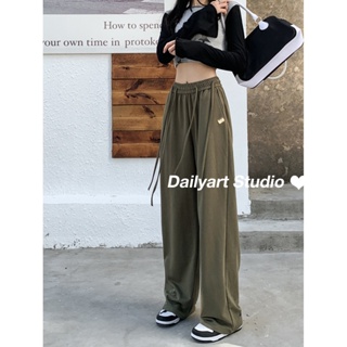   Dailyart กางเกงขายาว กางเกงเอวสูง สไตล์เกาหลี แฟชั่น 2023 NEW072130 สบาย Korean Style Comfortable Chic A20M01P 36Z230909