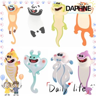 Daphne ที่คั่นหนังสือสเตอริโอ ลายการ์ตูนสัตว์ 3D เครื่องเขียน สําหรับโรงเรียน