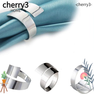 Cherry3 แหวนโลหะ ทําความสะอาดง่าย ทนทาน คุณภาพสูง 1.9x1.9x1.77 นิ้ว 12 ชิ้น