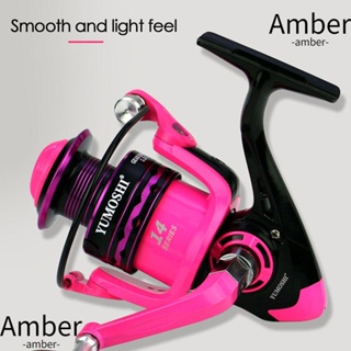 Amber อุปกรณ์รอกล้อหมุนโลหะ สีชมพู สําหรับใช้ในการตกปลา OE2000 Series