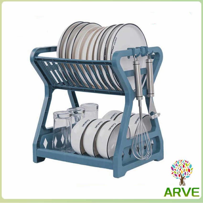 ชั้นวางจาน-พลาสติก-ชั้นวางจานอเนกประสงค์-ย้ายง่าย-drain-bowl-rack