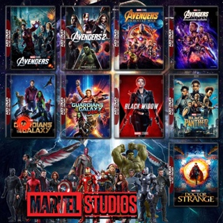 Blu-ray รวมหนัง Marvel Set 3 The Avengers ภาค 1-4 + Guardians of the Galaxy ภาค 1 2 + Black Panther ภาค 1+2 DVD Master เ