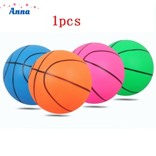 【Anna】Basketball 16cm/6.3inch Ball Indoor/Outdoor Inflatable Bouncy Kids Random