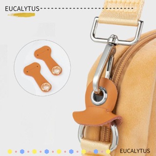 Eutus แหวนป้องกันฮาร์ดแวร์ 1 คู่, หัวเข็มขัดหนัง สีพื้น ป้องกันการขัดถู, ตัวกําหนด DIY กระเป๋าสายคล้องไหล่ อุปกรณ์เสริมกระเป๋า