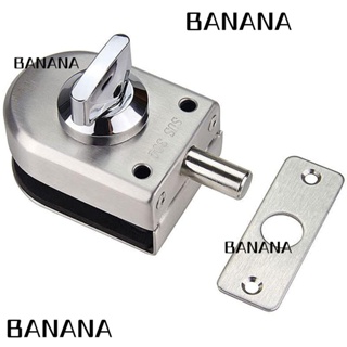 Banana1 กลอนล็อคประตูกระจก สเตนเลส 304 ไร้กุญแจ เพื่อความปลอดภัย