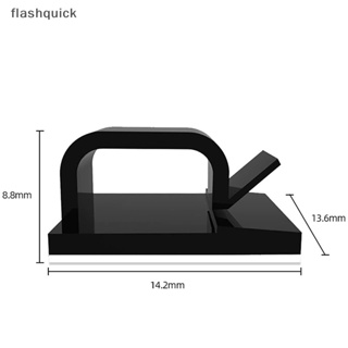 Flashquick อุปกรณ์จัดเก็บสายเคเบิล ขนาดเล็ก ติดตั้งง่าย 10 ชิ้น