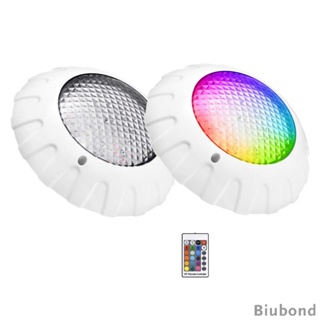 [Biubond] โคมไฟใต้น้ํา LED IP68 กันน้ํา หลากสี RGB สําหรับตกแต่งตู้ปลา อ่างน้ําร้อน
