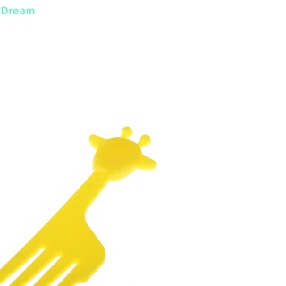 &lt;Dream&gt; ส้อมจิ้มผลไม้ พลาสติก ลายการ์ตูนสัตว์ 6 10 ชิ้น สําหรับตกแต่งงานปาร์ตี้