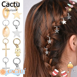 Cactu เครื่องประดับผม จี้ลูกปัดเกลียว แบบเกลียว DIY สําหรับผู้หญิง