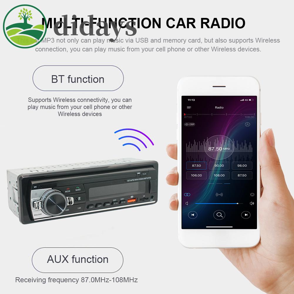 เครื่องเล่น-mp3-วิทยุดิจิทัล-หน้าจอ-lcd-12v-บลูทูธ-แฮนด์ฟรี-สําหรับรถยนต์-didays-th