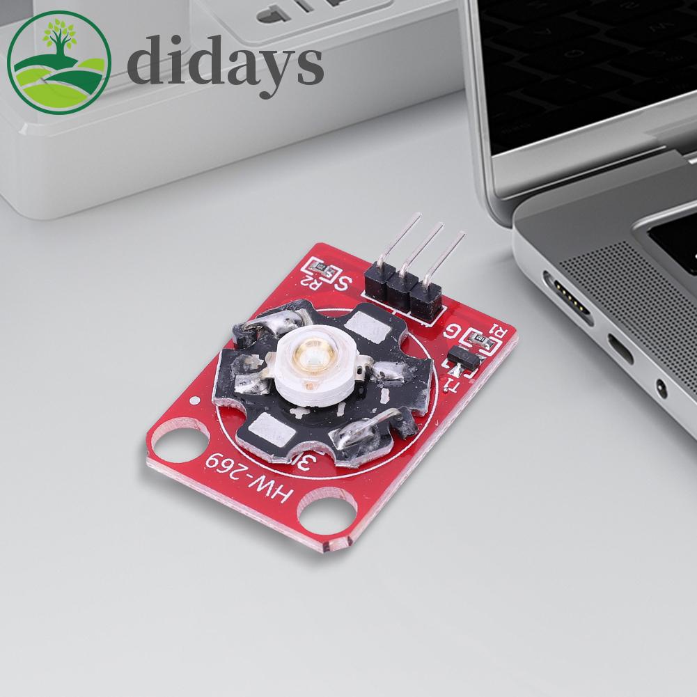 โมดูลโคมไฟไดร์ฟ-led-3w-พร้อมโครง-pcb-พลังงานสูง-สําหรับ-arduino-didays-th