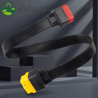 Obd อะแดปเตอร์เชื่อมต่อขยาย 2 60 ซม. สําหรับยานพาหนะ 16Pin OBD2 [Didays.th]