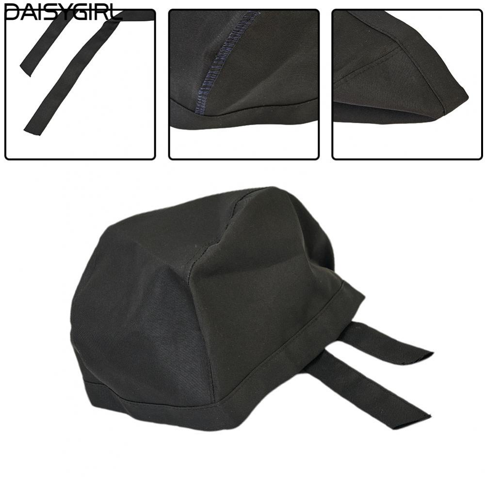 daisyg-fashion-chef-hats-catering-baker-waiter-kitchen-cook-cotton-cap-men-women-black