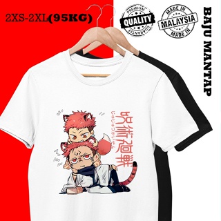 JUJUTSU KAISEN JAPANESE MANGA BAJU TSHIRT PEREMPUAN LELAKI WOMEN MEN LENGAN PENDEK UNISEX MURAH COTTON PLUS SIZE 2X_03